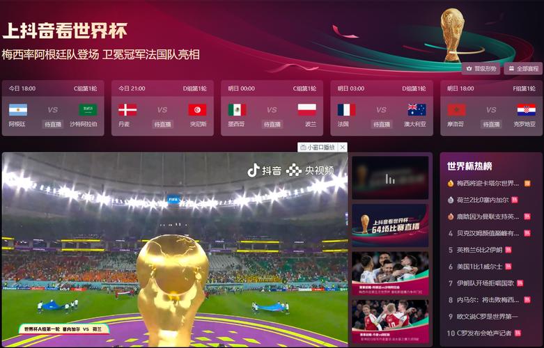卡塔尔世界杯直播平台