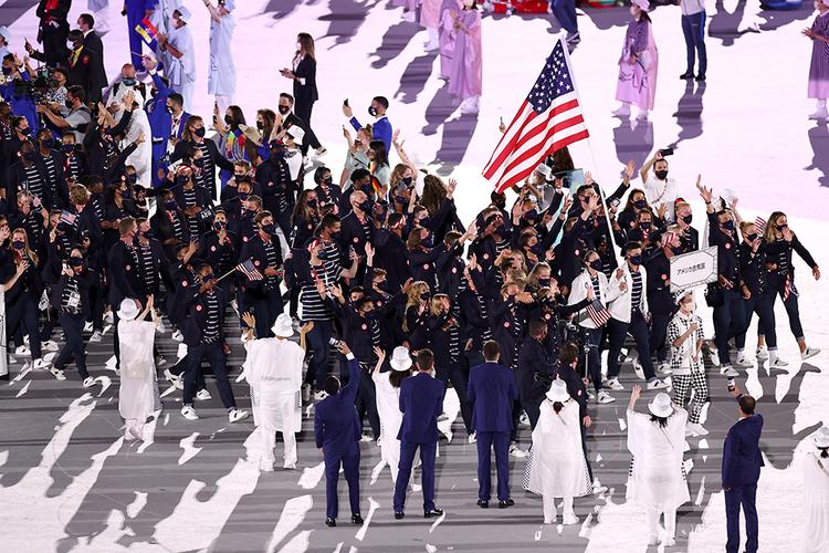 2021奥运会开幕式美国队出场